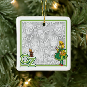 Ornamento De Cerâmica Vintage mágico de Oz; Dorothy e Toto