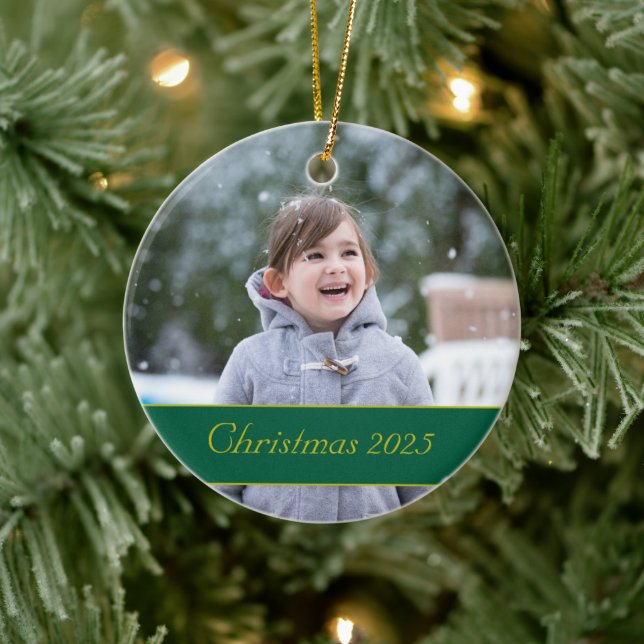 Ornamento De Cerâmica Vintage Nativity Photo (Árvore)