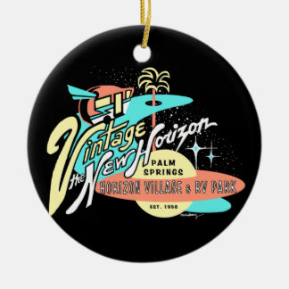 Ornamento De Cerâmica "Vintage: O horizonte novo "