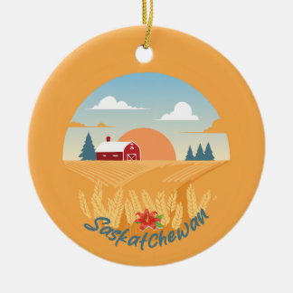 Ornamento De Cerâmica Vintage Saskatchewan