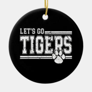 Ornamento De Cerâmica Vintage Tigers School Sports Name Retro