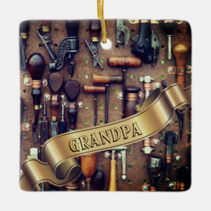 Ornamento De Cerâmica Vintage Tools l Retro Woodworking Natal