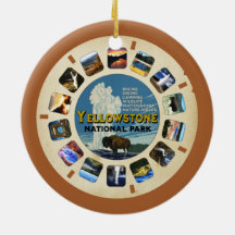 VINTAGE YELLOWSTONE NATIONAL PARK RETRO HOLIDAY