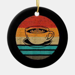 Ornamento De Cerâmica Vintagem do Estilo de Retro Café