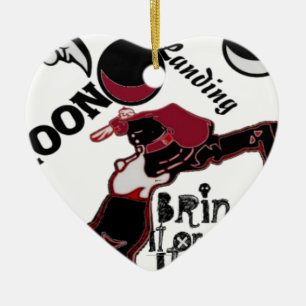 Ornamento De Cerâmica Vintagem retrógrada bonita Traga-a para a terra da