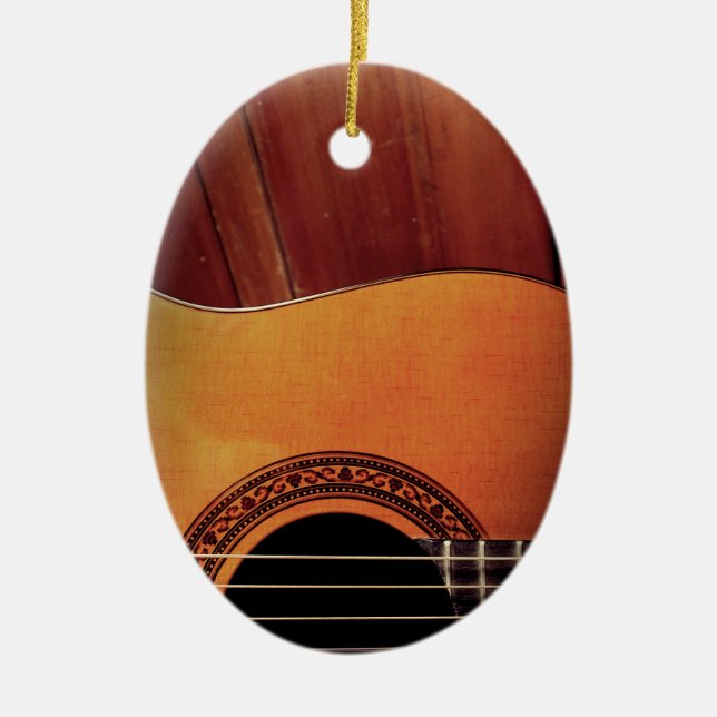 Ornamento De Cerâmica Violão acústico (Frente)