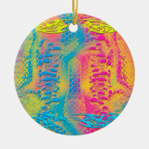 Ornamento De Cerâmica VIOLET LACE - Digital - Arte Fractal -