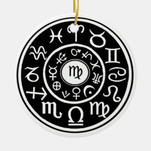 Ornamento De Cerâmica Virgem - Constelação Astrológica Zodiac