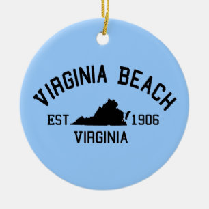Ornamento De Cerâmica Virginia Beach.