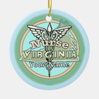 Ornamento De Cerâmica Virginia Nurse Caduceus