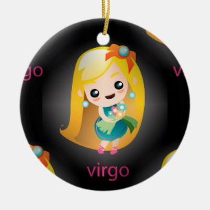 Ornamento De Cerâmica virgo kawaii