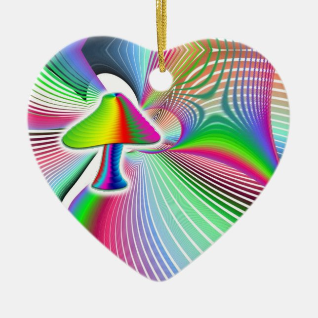 Ornamento De Cerâmica Visão do Coguete (Frente)