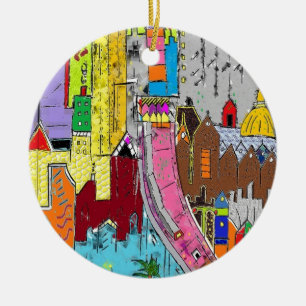 Ornamento De Cerâmica Visão Medellin Colômbia