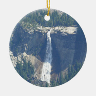 Ornamento De Cerâmica Vista de Nevada Falls from Glacier Point, CA