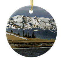 Vista montanhosa nevada de Leadville Colorado