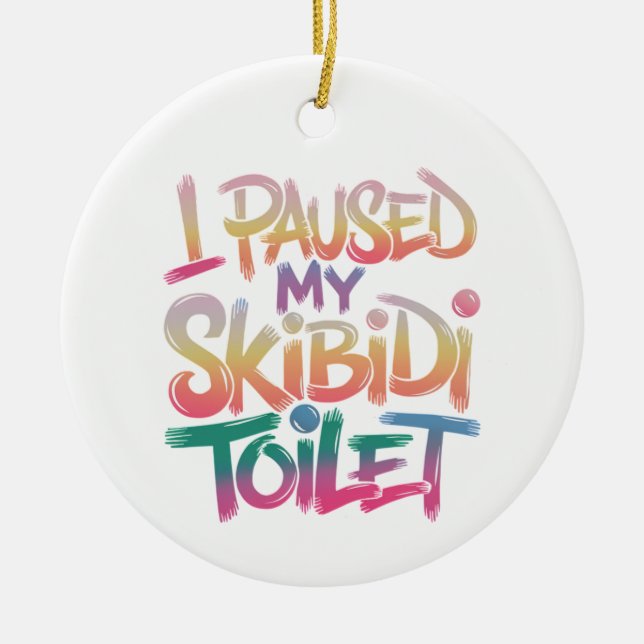 Ornamento De Cerâmica Vista-se (Frente)