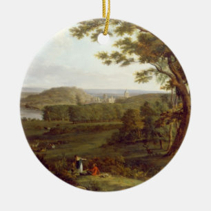 Ornamento De Cerâmica Vista T31507 do ao noroeste do castelo Howard,