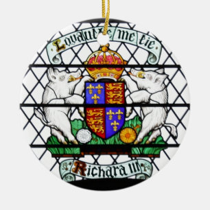 ORNAMENTO DE CERÂMICA VITRAL RICHARD III DE REINO UNIDO