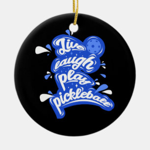 Ornamento De Cerâmica Viva Ria Jogue Pickleball