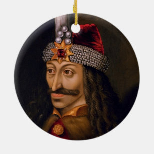 Ornamento De Cerâmica Vlad tepes Impaler Voivode retrato Dracula histori