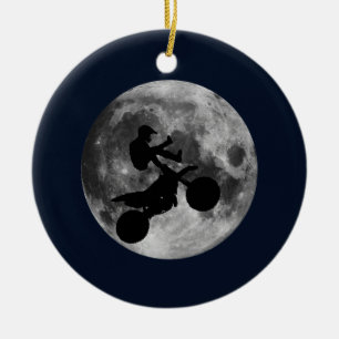 Ornamento De Cerâmica Voar altamente (motocross)