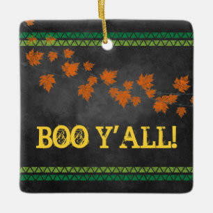 Ornamento De Cerâmica VOCÊS! Fall Fest Southern Halloween