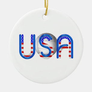 Ornamento De Cerâmica Voleibol SUPERIOR nos EUA