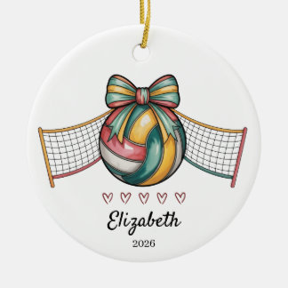 Ornamento De Cerâmica Volleyball Ornament Youth Volleyball Gifts 