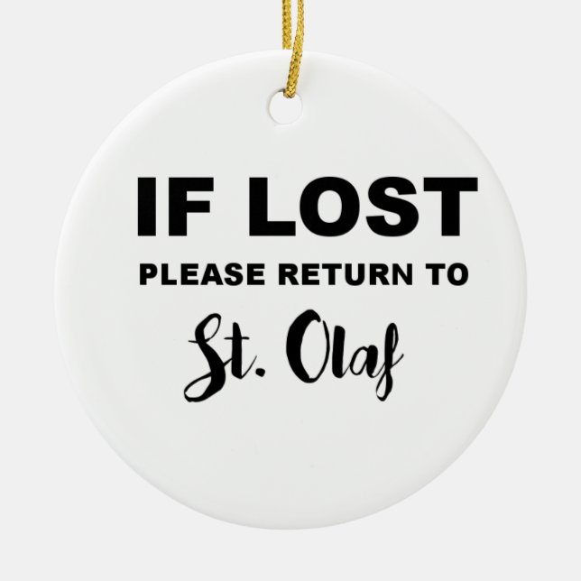 Ornamento De Cerâmica Volte para a Rua. (Frente)