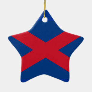 Ornamento De Cerâmica Voortrekker Flag