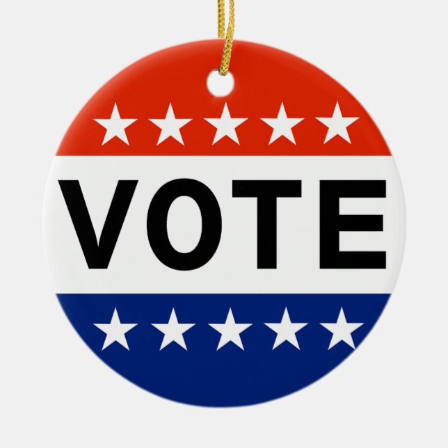 Ornamento De Cerâmica Votação: 26/2/2026 (Frente)