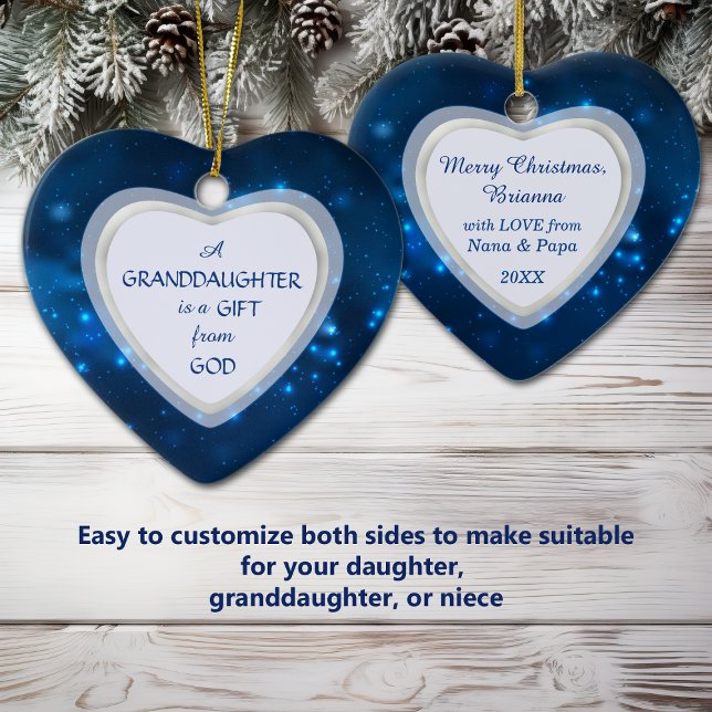 Ornamento De Cerâmica Vovó Noite de Noite de Natal (Criador carregado)