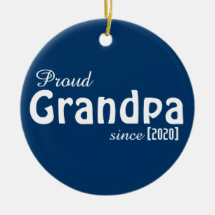 Ornamento De Cerâmica Vovô orgulhoso personalizável desde o ornamento!