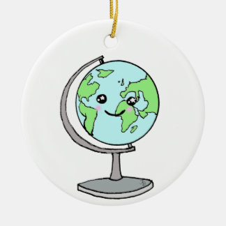 Ornamento De Cerâmica Voy a dar la vuelta al mundo