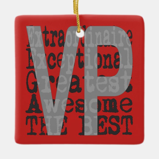 Ornamento De Cerâmica VP Extraordinário (Frente)