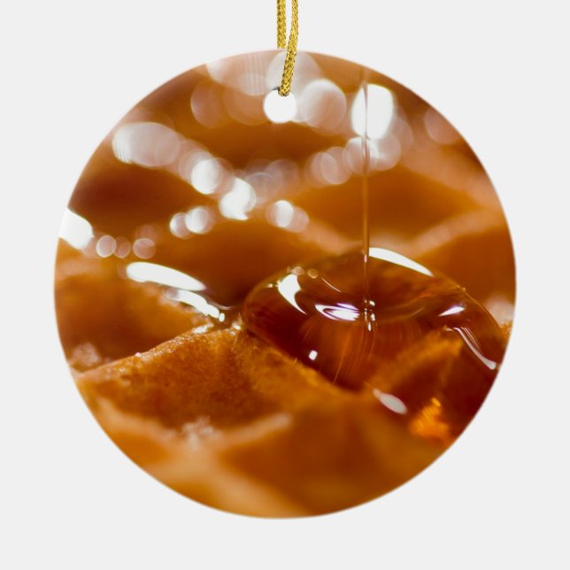 Ornamento De Cerâmica Waffle (Frente)