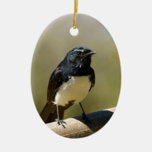 Ornamento De Cerâmica Wagtail de Willie