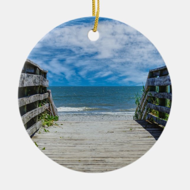 Ornamento De Cerâmica Walkway to Paradise Ornament (Frente)