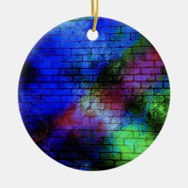 Ornamento De Cerâmica Wall Graffiti (Frente)