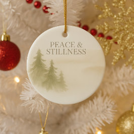 Ornamento De Cerâmica Warm Winter Still Ornament