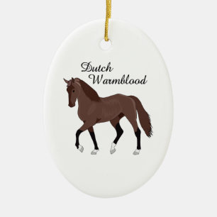 ORNAMENTO DE CERÂMICA WARMBLOOD HOLANDÊS