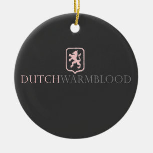 Ornamento De Cerâmica Warmblood Holandês