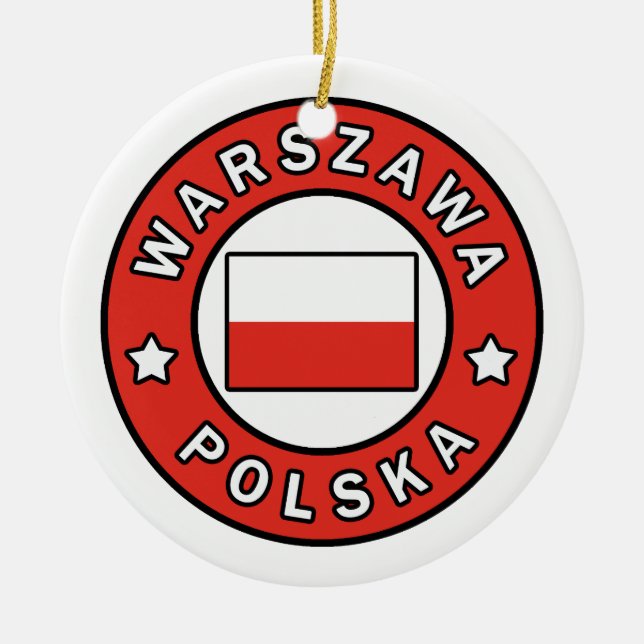 Ornamento De Cerâmica Warszawa Polska (Frente)