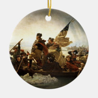 Ornamento De Cerâmica Washington que cruza o Delaware - 1851