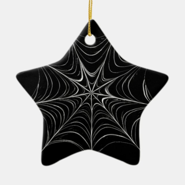 Ornamento De Cerâmica Web de aranha (Frente)