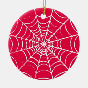 Ornamento De Cerâmica Web Rosa