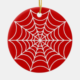 Ornamento De Cerâmica Webs de Spider Personalizáveis