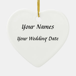 Ornamento De Cerâmica Wedding