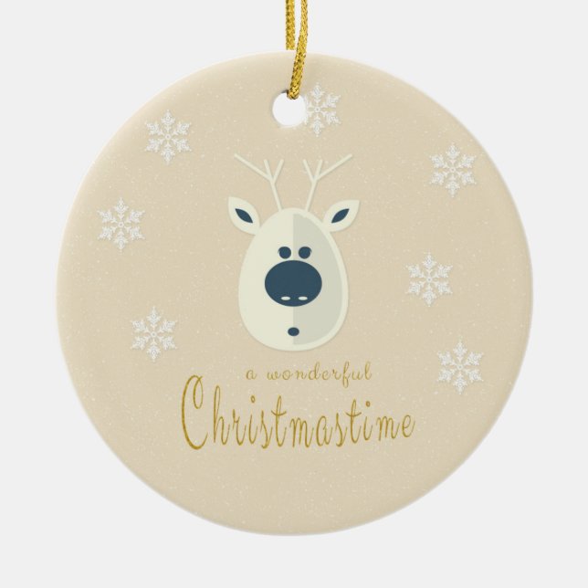 Ornamento De Cerâmica Weihnachtsmotiv No. 4 (Frente)