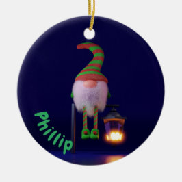 Ornamento De Cerâmica Weihnachtswichtel